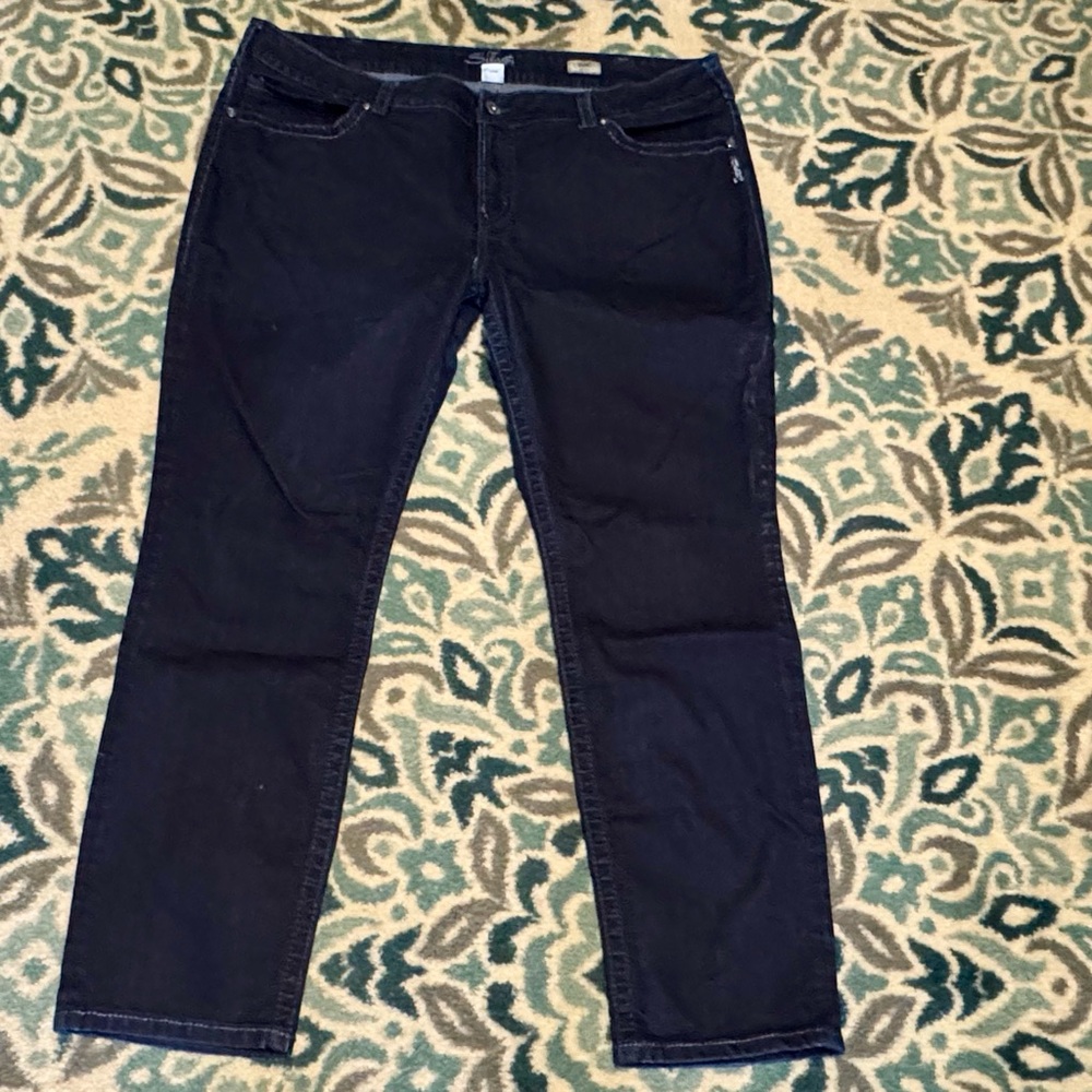 Women’s Plus Silver Suki Skinny Dark Indigo Stretch Jeans 24 44 x 30